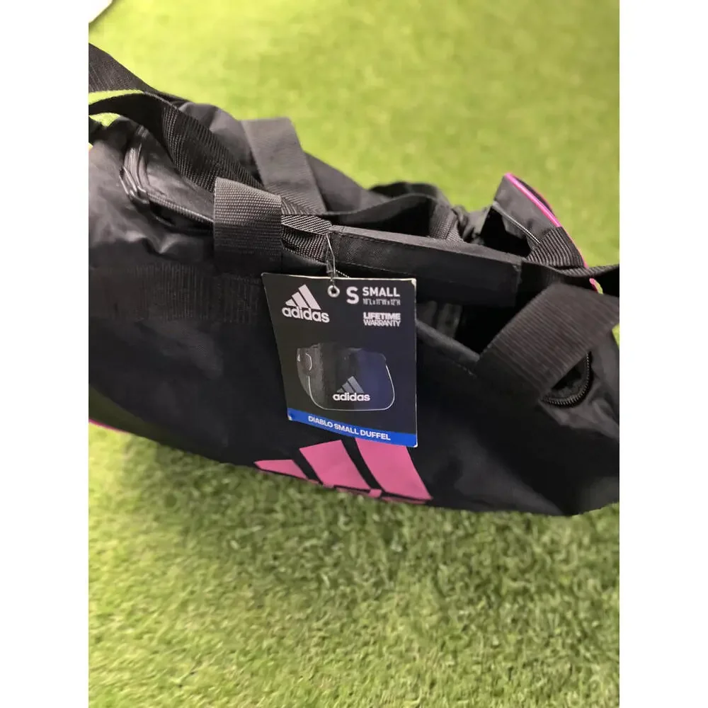 Adidas Small Diablo Duffel Bag‎ - Black with Pink Accents